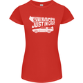 I Drive at 88mph Just in Case Funny Womens Petite Cut T-Shirt Red