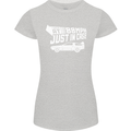 I Drive at 88mph Just in Case Funny Womens Petite Cut T-Shirt Sports Grey