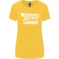 I Drive at 88mph Just in Case Funny Womens Wider Cut T-Shirt Yellow