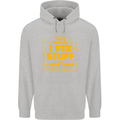 I Fix Stuff Funny Carpenter DIY Tradesman Childrens Kids Hoodie Sports Grey