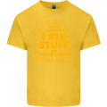 I Fix Stuff Funny Carpenter DIY Tradesman Kids T-Shirt Childrens Yellow