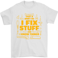 I Fix Stuff Funny Carpenter DIY Tradesman Mens T-Shirt 100% Cotton White