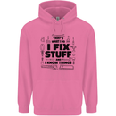 I Fix Stuff Funny Handyman Tradesman DIY Mens 80% Cotton Hoodie Azelea