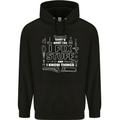 I Fix Stuff Funny Plumber Electrician Mechanic Childrens Kids Hoodie Black
