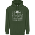 I Fix Stuff Funny Plumber Electrician Mechanic Childrens Kids Hoodie Forest Green