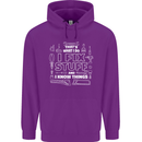 I Fix Stuff Funny Plumber Electrician Mechanic Childrens Kids Hoodie Purple