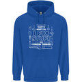 I Fix Stuff Funny Plumber Electrician Mechanic Childrens Kids Hoodie Royal Blue