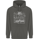 I Fix Stuff Funny Plumber Electrician Mechanic Childrens Kids Hoodie Storm Grey