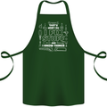 I Fix Stuff Funny Plumber Electrician Mechanic Cotton Apron 100% Organic Forest Green