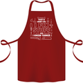 I Fix Stuff Funny Plumber Electrician Mechanic Cotton Apron 100% Organic Maroon