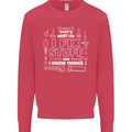 I Fix Stuff Funny Plumber Electrician Mechanic Kids Sweatshirt Jumper Heliconia
