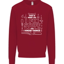 I Fix Stuff Funny Plumber Electrician Mechanic Kids Sweatshirt Jumper Red