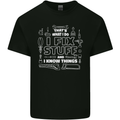 I Fix Stuff Funny Plumber Electrician Mechanic Kids T-Shirt Childrens Black