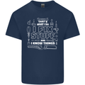 I Fix Stuff Funny Plumber Electrician Mechanic Kids T-Shirt Childrens Navy Blue