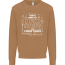 I Fix Stuff Funny Plumber Electrician Mechanic Mens Sweatshirt Jumper Caramel Latte