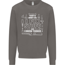 I Fix Stuff Funny Plumber Electrician Mechanic Mens Sweatshirt Jumper Charcoal