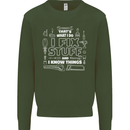 I Fix Stuff Funny Plumber Electrician Mechanic Mens Sweatshirt Jumper Forest Green