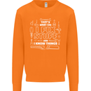 I Fix Stuff Funny Plumber Electrician Mechanic Mens Sweatshirt Jumper Orange