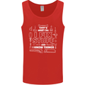 I Fix Stuff Funny Plumber Electrician Mechanic Mens Vest Tank Top Red