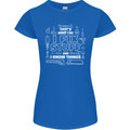 I Fix Stuff Funny Plumber Electrician Mechanic Womens Petite Cut T-Shirt Royal Blue