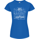 I Fix Stuff Funny Plumber Electrician Mechanic Womens Petite Cut T-Shirt Royal Blue