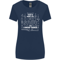 I Fix Stuff Funny Plumber Electrician Mechanic Womens Wider Cut T-Shirt Navy Blue