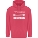 I Found This Humerus Funny Slogan Childrens Kids Hoodie Heliconia