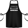 I Found This Humerus Funny Slogan Cotton Apron 100% Organic Black