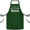 I Found This Humerus Funny Slogan Cotton Apron 100% Organic Forest Green