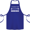 I Found This Humerus Funny Slogan Cotton Apron 100% Organic Royal Blue