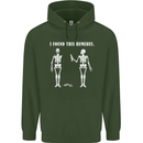 I Found This Humerus Funny Slogan Humorous Childrens Kids Hoodie Forest Green
