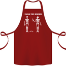 I Found This Humerus Funny Slogan Humorous Cotton Apron 100% Organic Maroon
