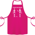 I Found This Humerus Funny Slogan Humorous Cotton Apron 100% Organic Pink