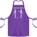 I Found This Humerus Funny Slogan Humorous Cotton Apron 100% Organic Purple