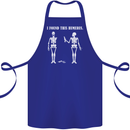 I Found This Humerus Funny Slogan Humorous Cotton Apron 100% Organic Royal Blue