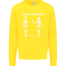 I Found This Humerus Funny Slogan Humorous Kids Sweatshirt Jumper Yellow