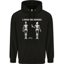 I Found This Humerus Funny Slogan Humorous Mens 80% Cotton Hoodie Black