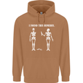 I Found This Humerus Funny Slogan Humorous Mens 80% Cotton Hoodie Caramel Latte