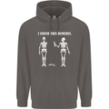 I Found This Humerus Funny Slogan Humorous Mens 80% Cotton Hoodie Charcoal