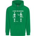 I Found This Humerus Funny Slogan Humorous Mens 80% Cotton Hoodie Irish Green