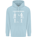 I Found This Humerus Funny Slogan Humorous Mens 80% Cotton Hoodie Light Blue
