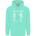 I Found This Humerus Funny Slogan Humorous Mens 80% Cotton Hoodie Peppermint
