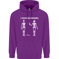 I Found This Humerus Funny Slogan Humorous Mens 80% Cotton Hoodie Purple