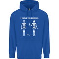 I Found This Humerus Funny Slogan Humorous Mens 80% Cotton Hoodie Royal Blue