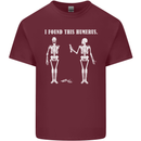 I Found This Humerus Funny Slogan Humorous Mens Cotton T-Shirt Tee Top Maroon