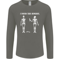 I Found This Humerus Funny Slogan Humorous Mens Long Sleeve T-Shirt Charcoal