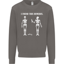 I Found This Humerus Funny Slogan Humorous Mens Sweatshirt Jumper Charcoal