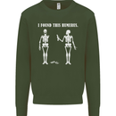 I Found This Humerus Funny Slogan Humorous Mens Sweatshirt Jumper Forest Green