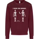 I Found This Humerus Funny Slogan Humorous Mens Sweatshirt Jumper Maroon