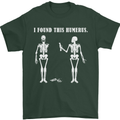 I Found This Humerus Funny Slogan Humorous Mens T-Shirt Cotton Gildan Forest Green